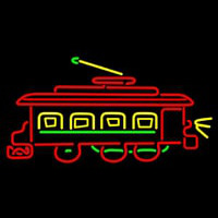 Trolley Car Neon Sign