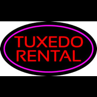 Tu edo Rental Oval Purple Neon Sign