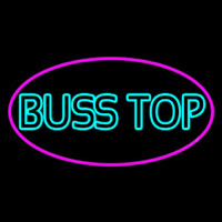 Turquoise Bus Stop Neon Sign