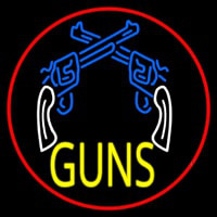 Two Gun Logo Neon Sign