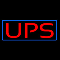 Ups Blue Border Neon Sign