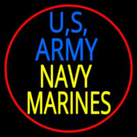 Us Army Navy Marines Neon Sign