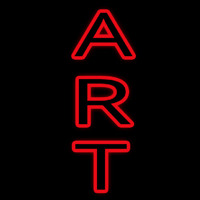 Vertical Double Stroke Art 1 Neon Sign