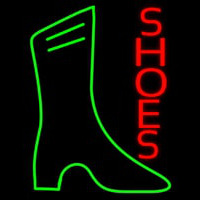 Vertical Red Shoes Neon Sign