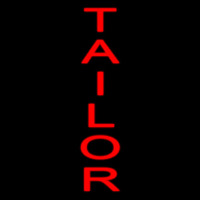 Vertical Red Tailor Neon Sign
