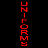 Vertical Red Uniforms Neon Sign