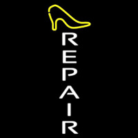 Vertical Shoe Repair Neon Sign