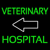 Veterinary Hospital With Arrow 1 Neon Sign