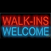 Walk Ins Welcome Barber S Neon Sign
