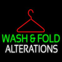 Wash And Fold Alterations Neon Sign