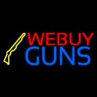 We Buy Guns Neon Sign