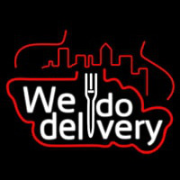We Do Delivery Neon Sign