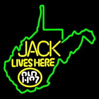West Viginia Jack Lives Here Neon Sign