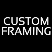 White Custom Framing Neon Sign