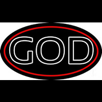 White God Block Neon Sign