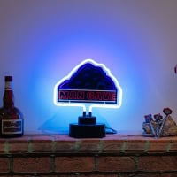 White Mancave Desktop Neon Sign