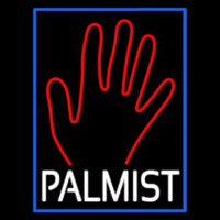 White Palmist Red Palm Neon Sign