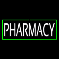 White Pharmacy Green Neon Sign