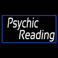 White Psychic Reading With Border Neon Sign