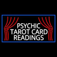 White Psychic Tarot Card Readings Neon Sign