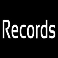 White Records 1 Neon Sign