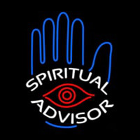 White Spiritual Advisor Neon Sign