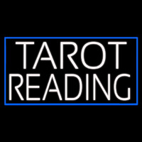 White Tarot Reading Neon Sign