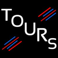 White Tours Neon Sign