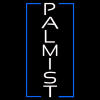White Vertical Palmist Neon Sign