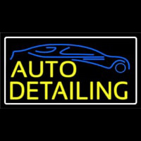 Yellow Auto Detailing Neon Sign