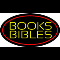 Yellow Books Bibles Neon Sign