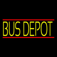 Yellow Bus Depot Neon Sign