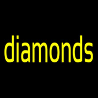 Yellow Diamond Neon Sign