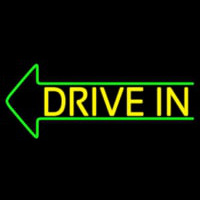 Yellow Drive In Neon Sign