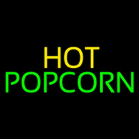 Yellow Hot Green Popcorn Neon Sign