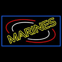 Yellow Marines Neon Sign