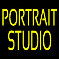 Yellow Portrait Studio Neon Sign