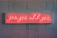 Yes Yes Ohh Yes Neon Sign