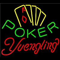 Yuengling Poker Yellow Neon Sign