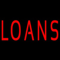 Red Loans Neon Sign