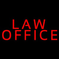 Red Law Office Neon Sign