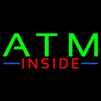Atm Inside Neon Sign