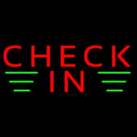 Check In Neon Sign