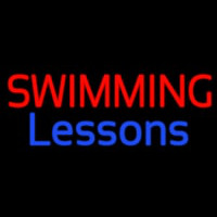 Swimming Lessons Neon Sign