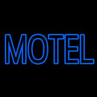 Blue Motel Double Stroke Neon Sign