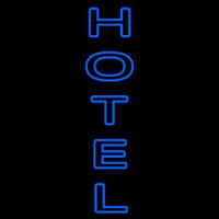 Vertical Double Stroke Hotel Neon Sign