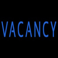 Blue Vacancy Neon Sign