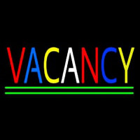 Multi Colored Vacancy Neon Sign