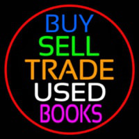 Buy Sell Trade Used Books Neon Sign