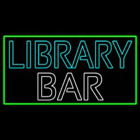 Double Stroke Library Bar Neon Sign